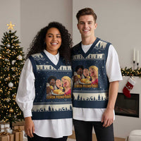 Funny Lemon Pound Cake Meme V-Neck Knit Sweater Vest Retro Edgy Music Humor Gift for Party Lovers