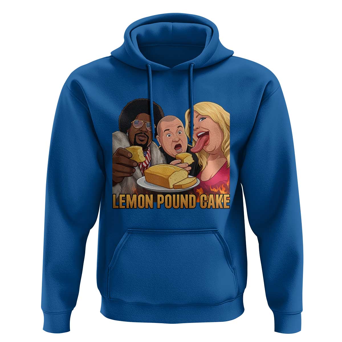 Funny Lemon Pound Cake Meme Hoodie Retro Edgy Music Humor Gift for Party Lovers