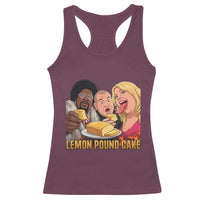 Funny Lemon Pound Cake Meme Racerback Tank Top Retro Edgy Music Humor Gift for Party Lovers