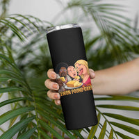 Funny Lemon Pound Cake Meme Skinny Tumbler Retro Edgy Music Humor Gift for Party Lovers