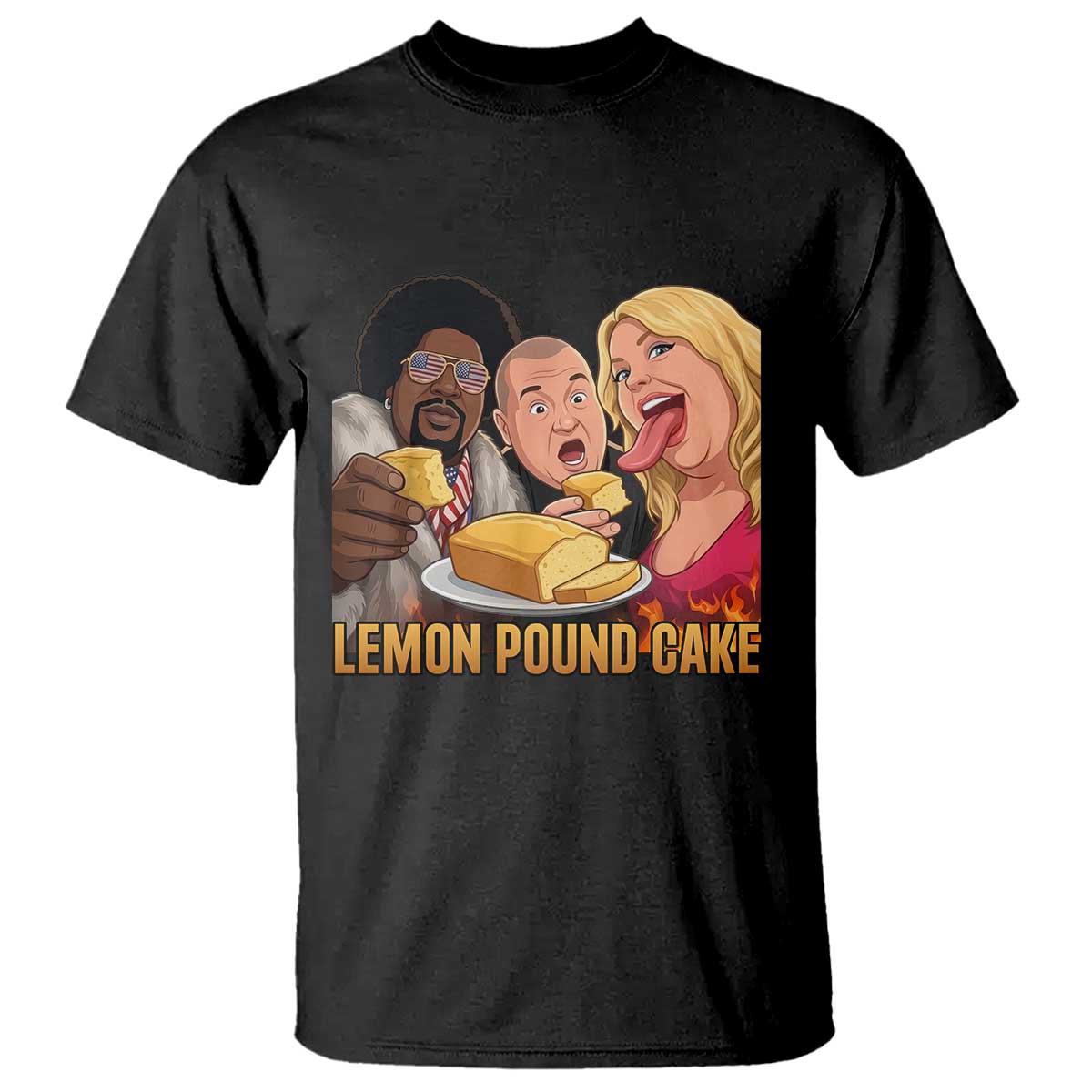 Funny Lemon Pound Cake Meme T Shirt Retro Edgy Music Humor Gift for Party Lovers