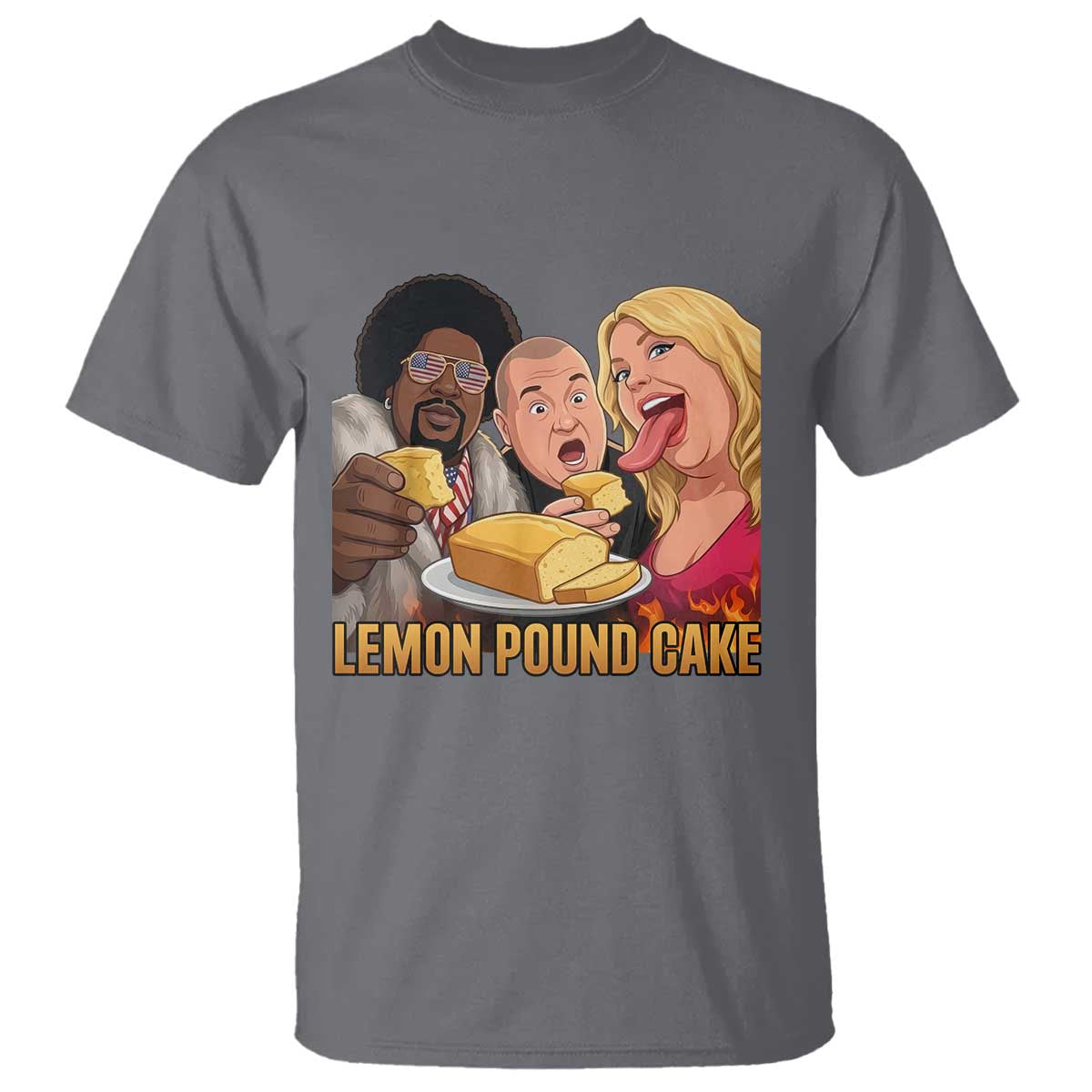 Funny Lemon Pound Cake Meme T Shirt Retro Edgy Music Humor Gift for Party Lovers