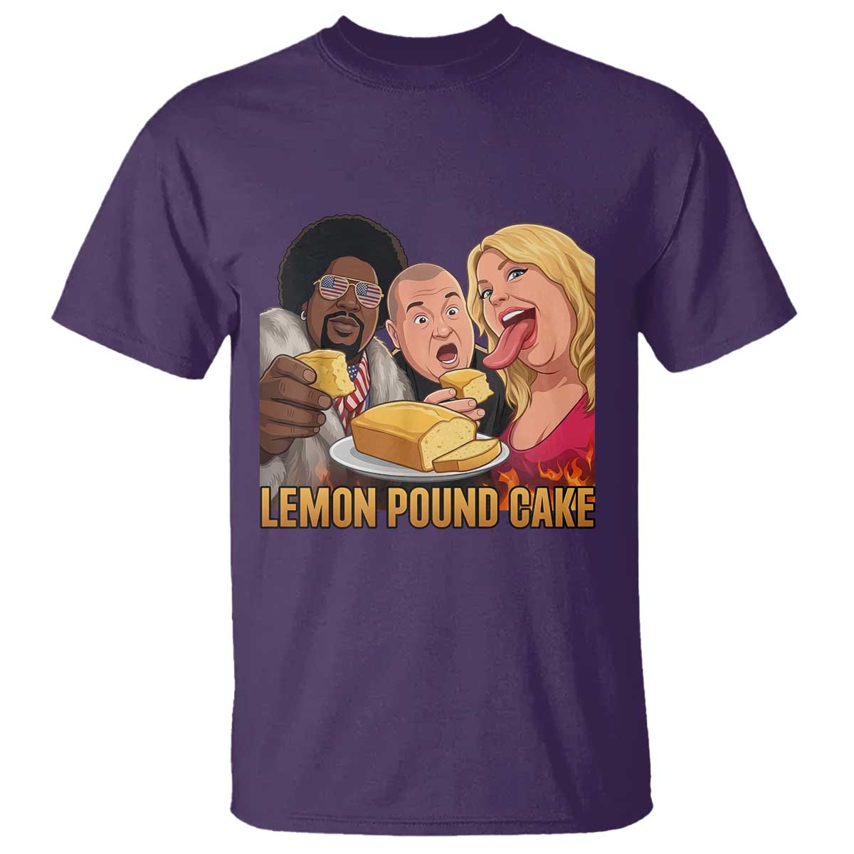 Funny Lemon Pound Cake Meme T Shirt Retro Edgy Music Humor Gift for Party Lovers