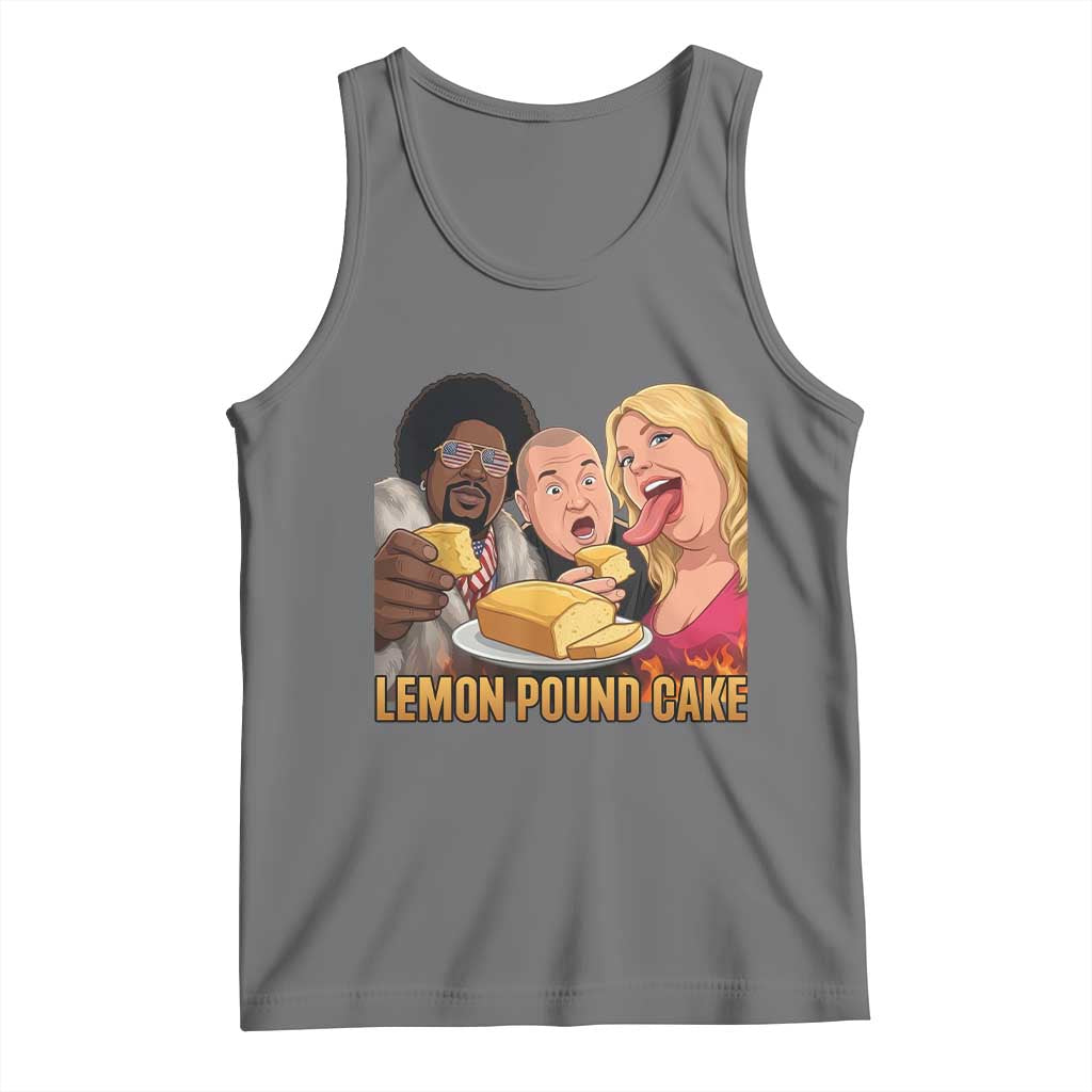Funny Lemon Pound Cake Meme Tank Top Retro Edgy Music Humor Gift for Party Lovers