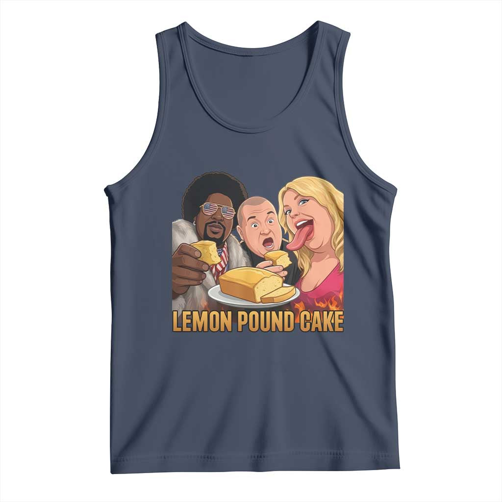 Funny Lemon Pound Cake Meme Tank Top Retro Edgy Music Humor Gift for Party Lovers