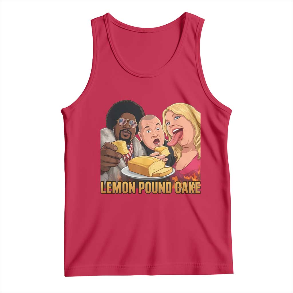 Funny Lemon Pound Cake Meme Tank Top Retro Edgy Music Humor Gift for Party Lovers