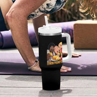 Funny Lemon Pound Cake Meme Tumbler With Handle Retro Edgy Music Humor Gift for Party Lovers