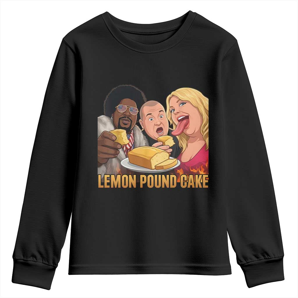 Funny Lemon Pound Cake Meme Youth Sweatshirt Retro Edgy Music Humor Gift for Party Lovers