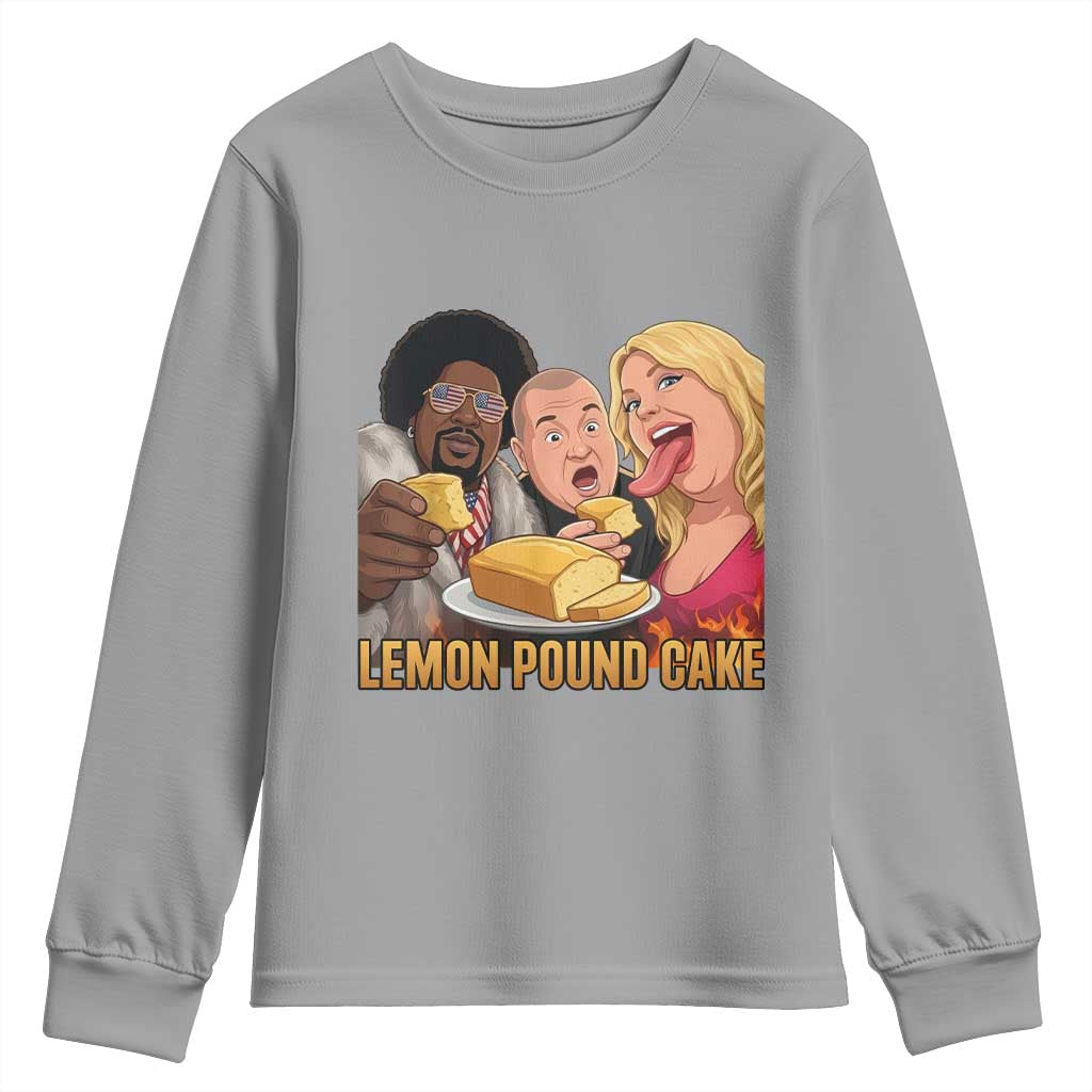 Funny Lemon Pound Cake Meme Youth Sweatshirt Retro Edgy Music Humor Gift for Party Lovers