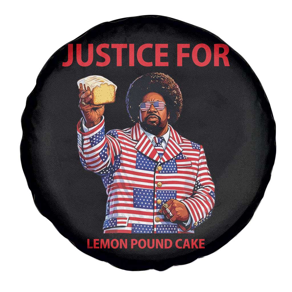 Justice for Lemon Pound Cake Spare Tire Cover Funny Viral Edgy Meme Courtroom Parody Rap Fans