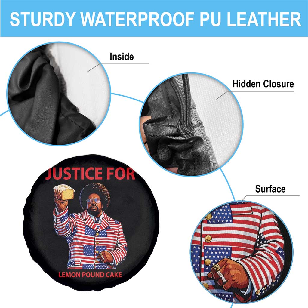 Justice for Lemon Pound Cake Spare Tire Cover Funny Viral Edgy Meme Courtroom Parody Rap Fans