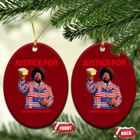 Justice for Lemon Pound Cake Ceramic Ornament Funny Viral Edgy Meme Courtroom Parody Rap Fans