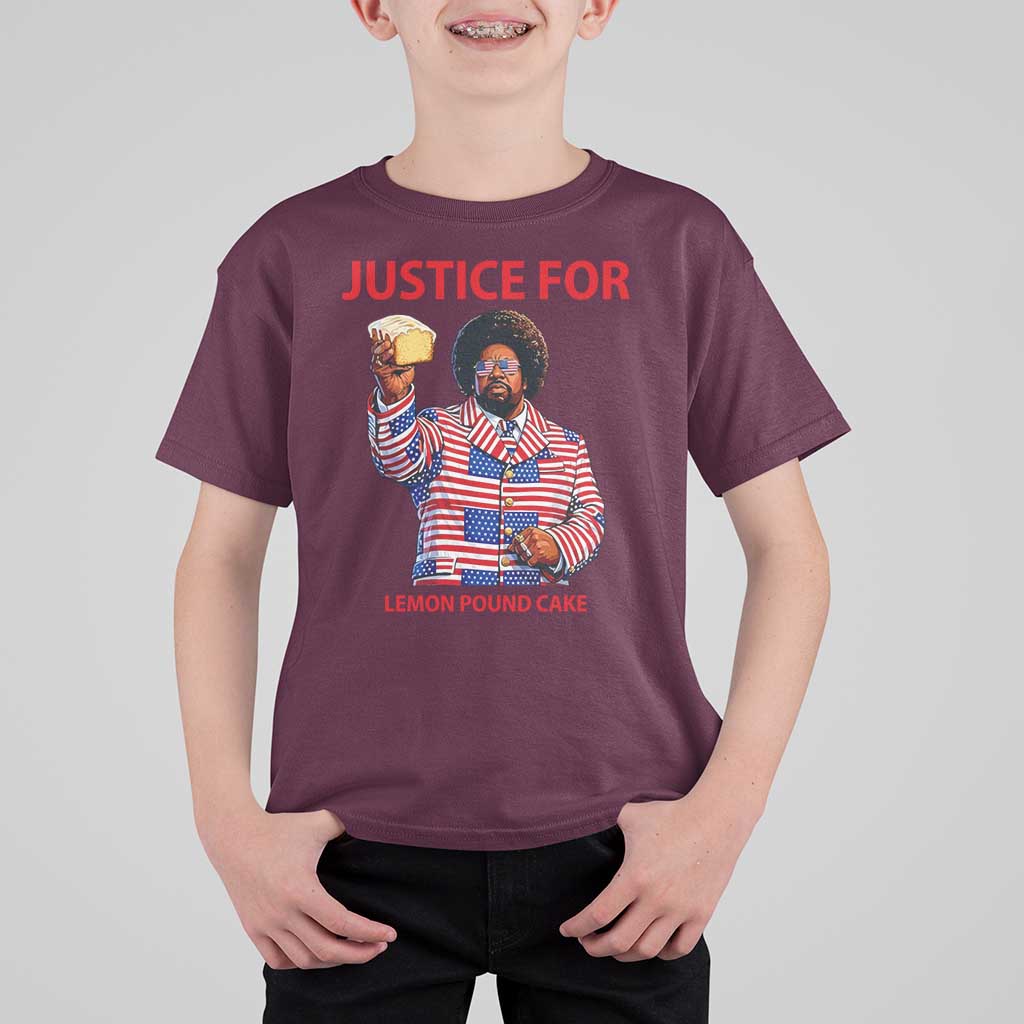 Justice for Lemon Pound Cake T Shirt For Kid Funny Viral Edgy Meme Courtroom Parody Rap Fans
