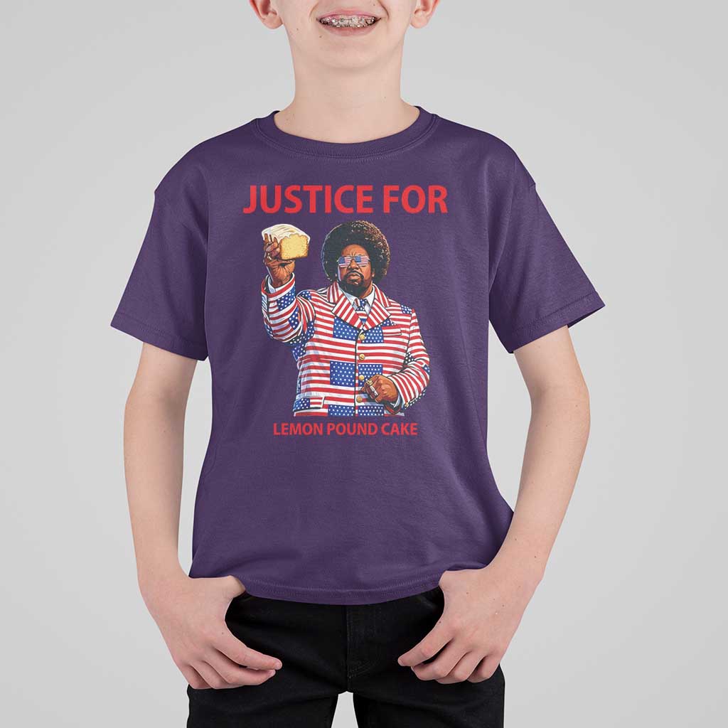 Justice for Lemon Pound Cake T Shirt For Kid Funny Viral Edgy Meme Courtroom Parody Rap Fans