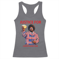 Justice for Lemon Pound Cake Racerback Tank Top Funny Viral Edgy Meme Courtroom Parody Rap Fans