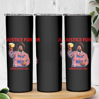 Justice for Lemon Pound Cake Skinny Tumbler Funny Viral Edgy Meme Courtroom Parody Rap Fans