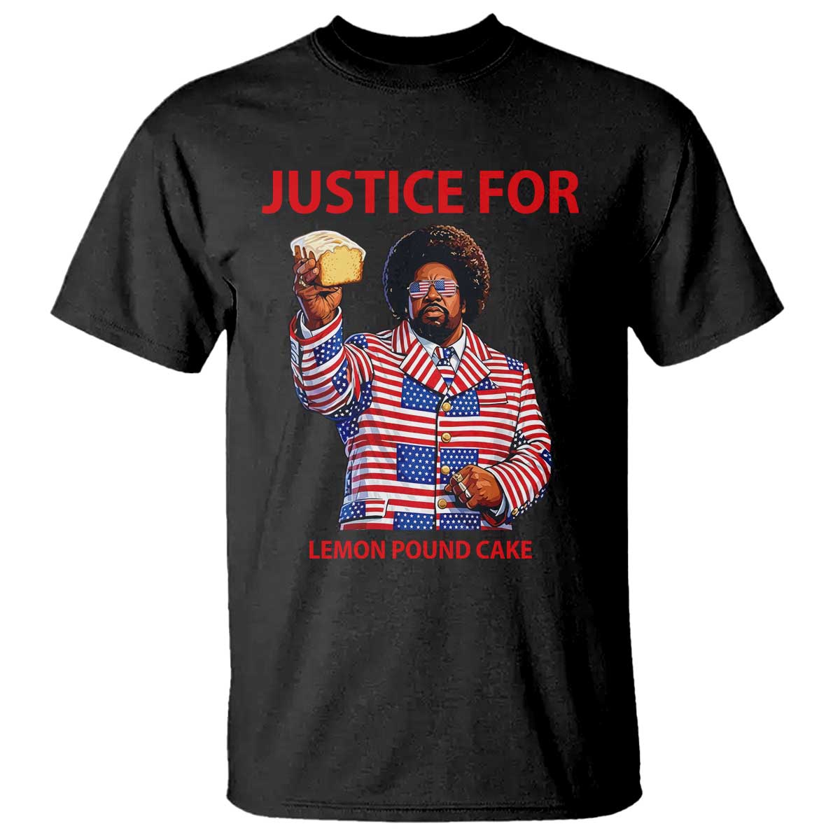 Justice for Lemon Pound Cake T Shirt Funny Viral Edgy Meme Courtroom Parody Rap Fans