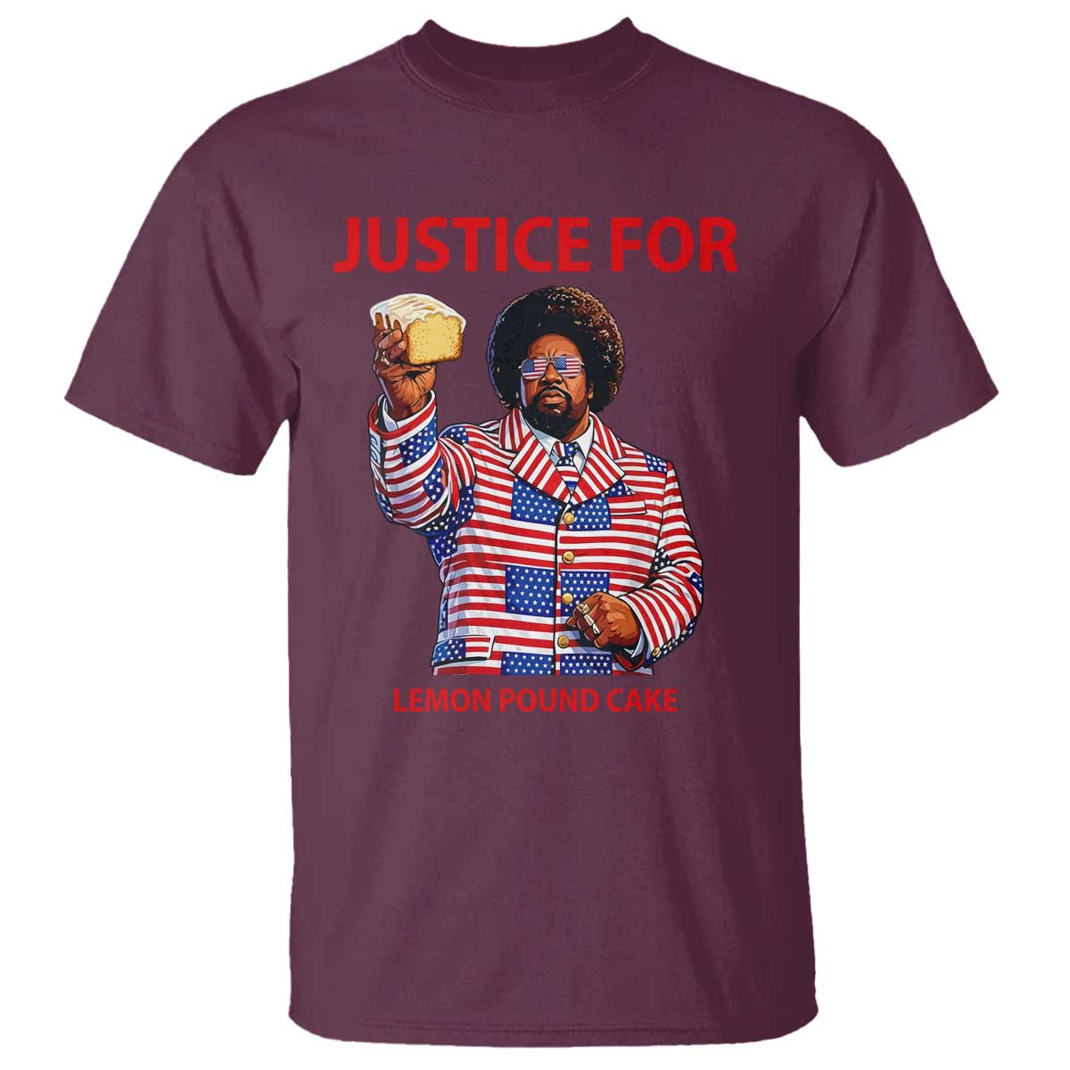 Justice for Lemon Pound Cake T Shirt Funny Viral Edgy Meme Courtroom Parody Rap Fans