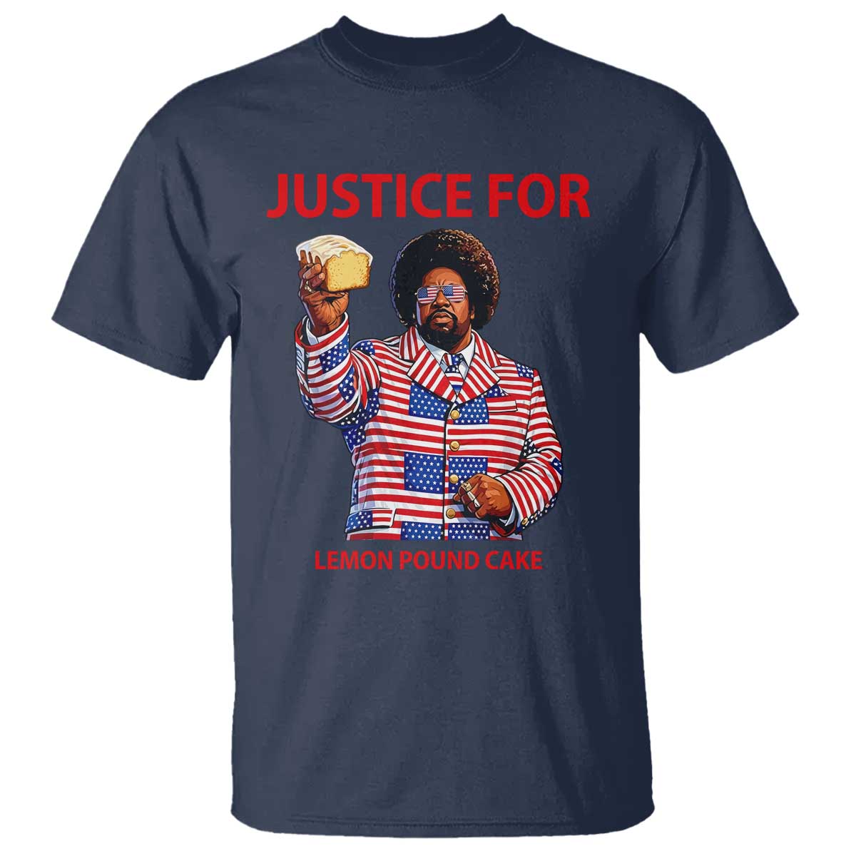Justice for Lemon Pound Cake T Shirt Funny Viral Edgy Meme Courtroom Parody Rap Fans