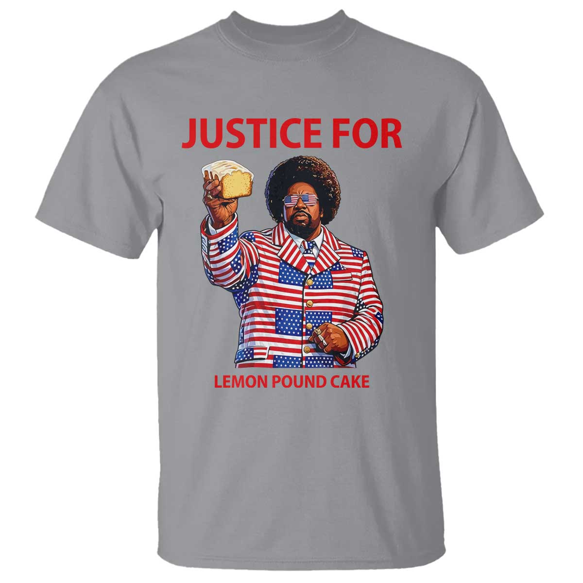 Justice for Lemon Pound Cake T Shirt Funny Viral Edgy Meme Courtroom Parody Rap Fans
