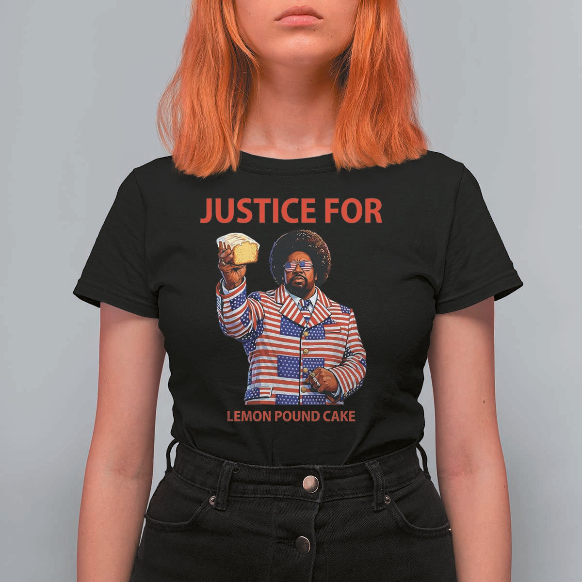 Justice for Lemon Pound Cake T Shirt For Women Funny Viral Edgy Meme Courtroom Parody Rap Fans