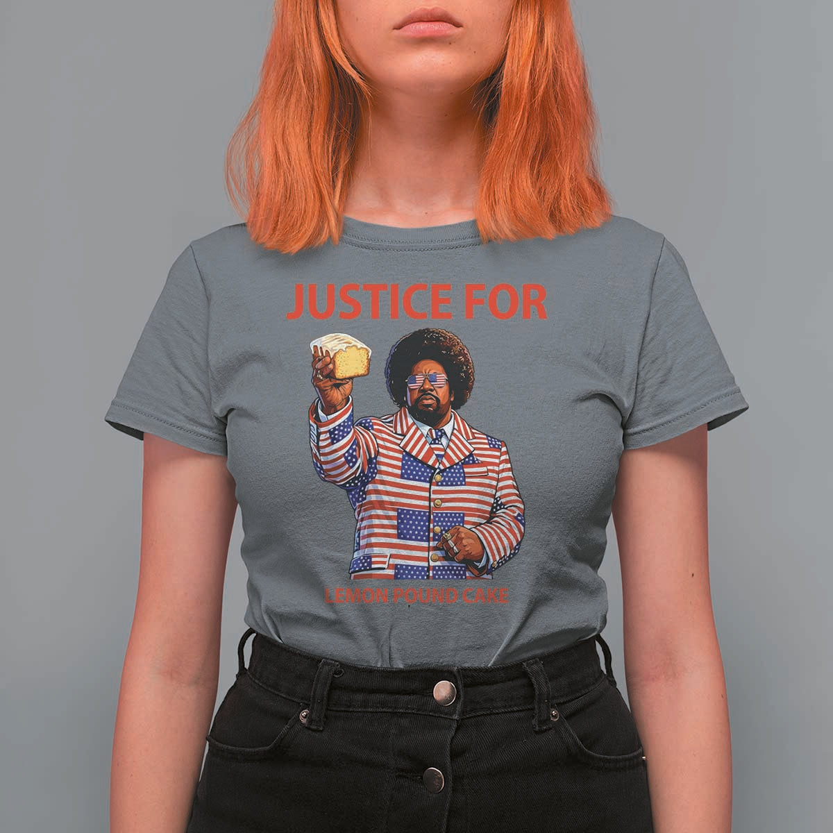 Justice for Lemon Pound Cake T Shirt For Women Funny Viral Edgy Meme Courtroom Parody Rap Fans