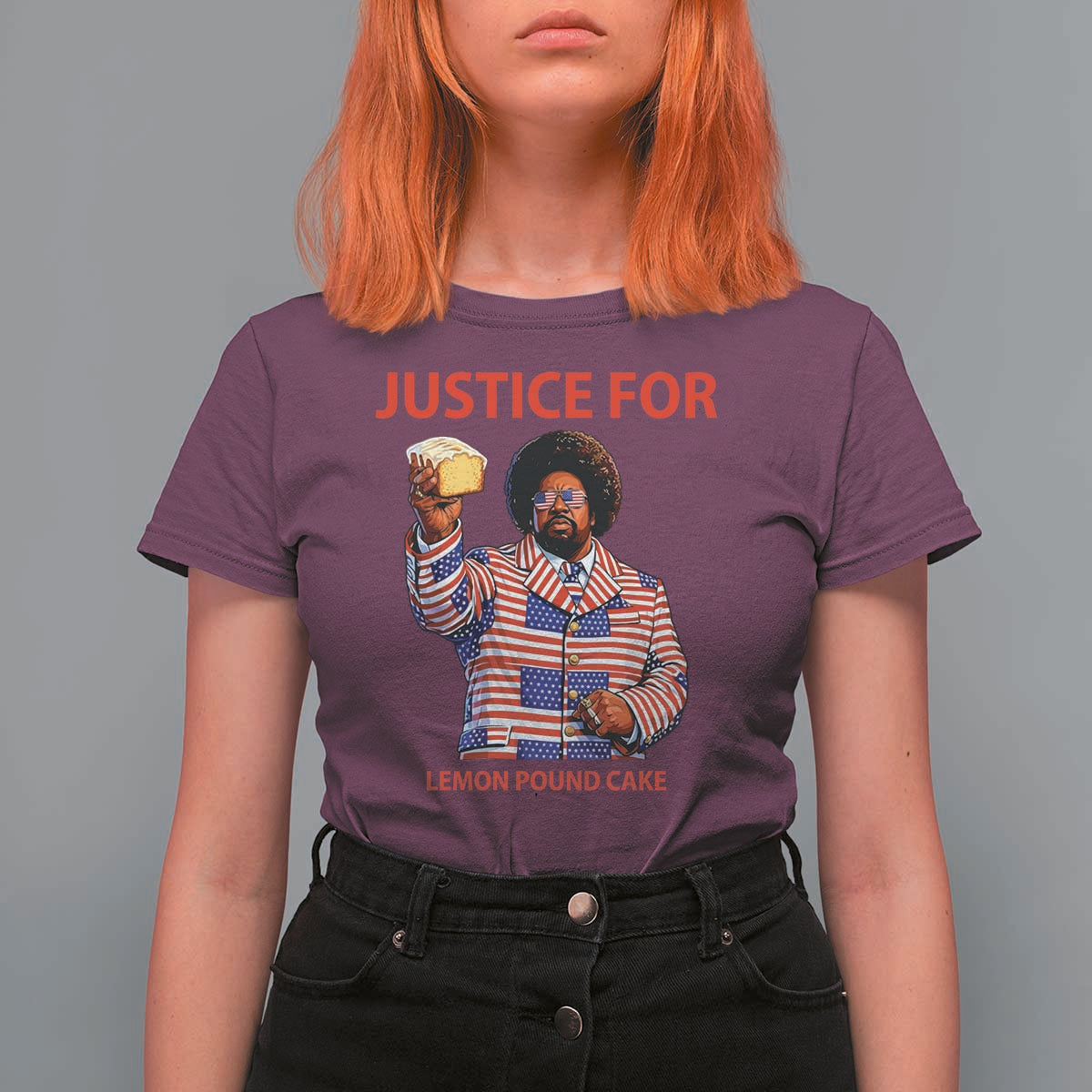 Justice for Lemon Pound Cake T Shirt For Women Funny Viral Edgy Meme Courtroom Parody Rap Fans