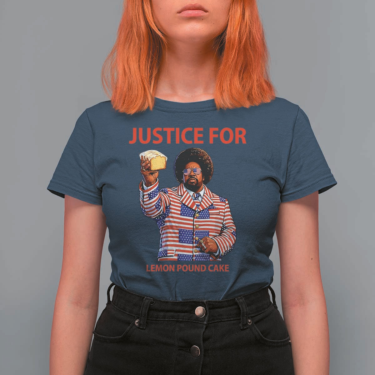 Justice for Lemon Pound Cake T Shirt For Women Funny Viral Edgy Meme Courtroom Parody Rap Fans