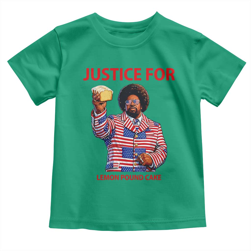 Justice for Lemon Pound Cake Toddler T Shirt Funny Viral Edgy Meme Courtroom Parody Rap Fans