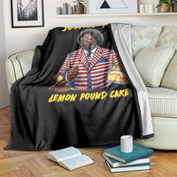 Justice for Lemon Pound Cake Funny Viral  Meme Throw Blanket Edgy Hip Hop Humor Parody Gift for Rap Fans