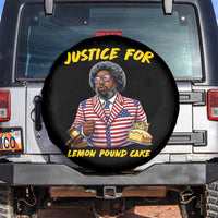 Justice for Lemon Pound Cake Funny Viral  Meme Spare Tire Cover Edgy Hip Hop Humor Parody Gift for Rap Fans