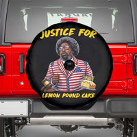 Justice for Lemon Pound Cake Funny Viral  Meme Spare Tire Cover Edgy Hip Hop Humor Parody Gift for Rap Fans
