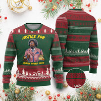 Justice for Lemon Pound Cake Funny Viral  Meme Ugly Christmas Sweater Edgy Hip Hop Humor Parody Gift for Rap Fans