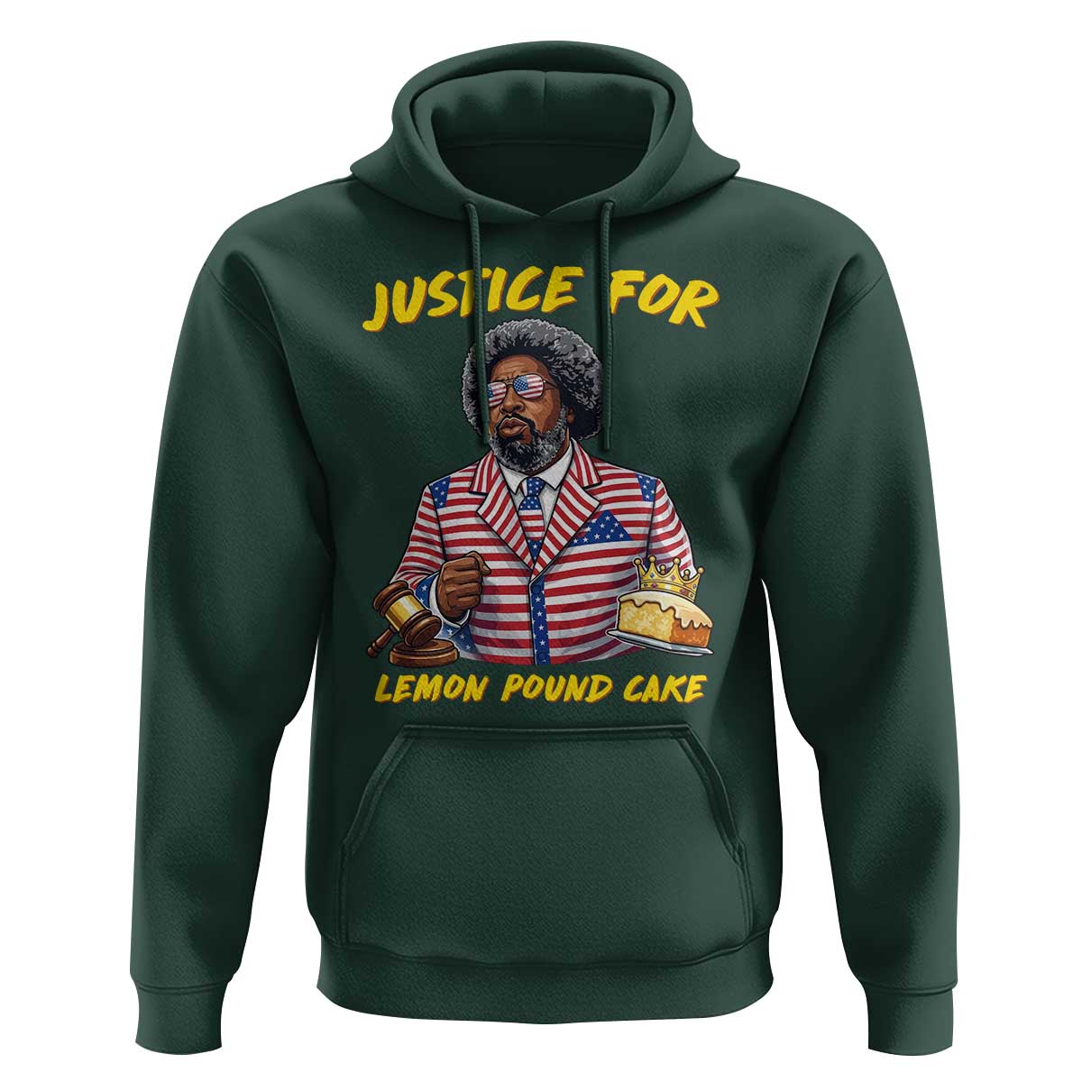 Justice for Lemon Pound Cake Funny Viral  Meme Hoodie Edgy Hip Hop Humor Parody Gift for Rap Fans