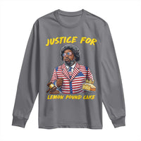 Justice for Lemon Pound Cake Funny Viral  Meme Long Sleeve Shirt Edgy Hip Hop Humor Parody Gift for Rap Fans