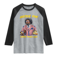 Justice for Lemon Pound Cake Funny Viral  Meme Raglan Shirt Edgy Hip Hop Humor Parody Gift for Rap Fans