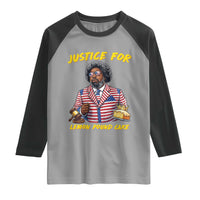 Justice for Lemon Pound Cake Funny Viral  Meme Raglan Shirt Edgy Hip Hop Humor Parody Gift for Rap Fans