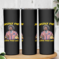 Justice for Lemon Pound Cake Funny Viral  Meme Skinny Tumbler Edgy Hip Hop Humor Parody Gift for Rap Fans