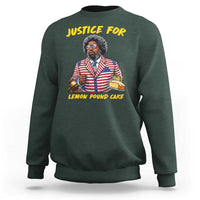 Justice for Lemon Pound Cake Funny Viral  Meme Sweatshirt Edgy Hip Hop Humor Parody Gift for Rap Fans