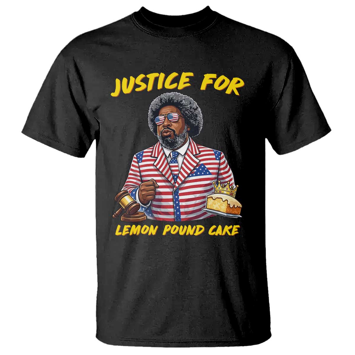 Justice for Lemon Pound Cake Funny Viral  Meme T Shirt Edgy Hip Hop Humor Parody Gift for Rap Fans