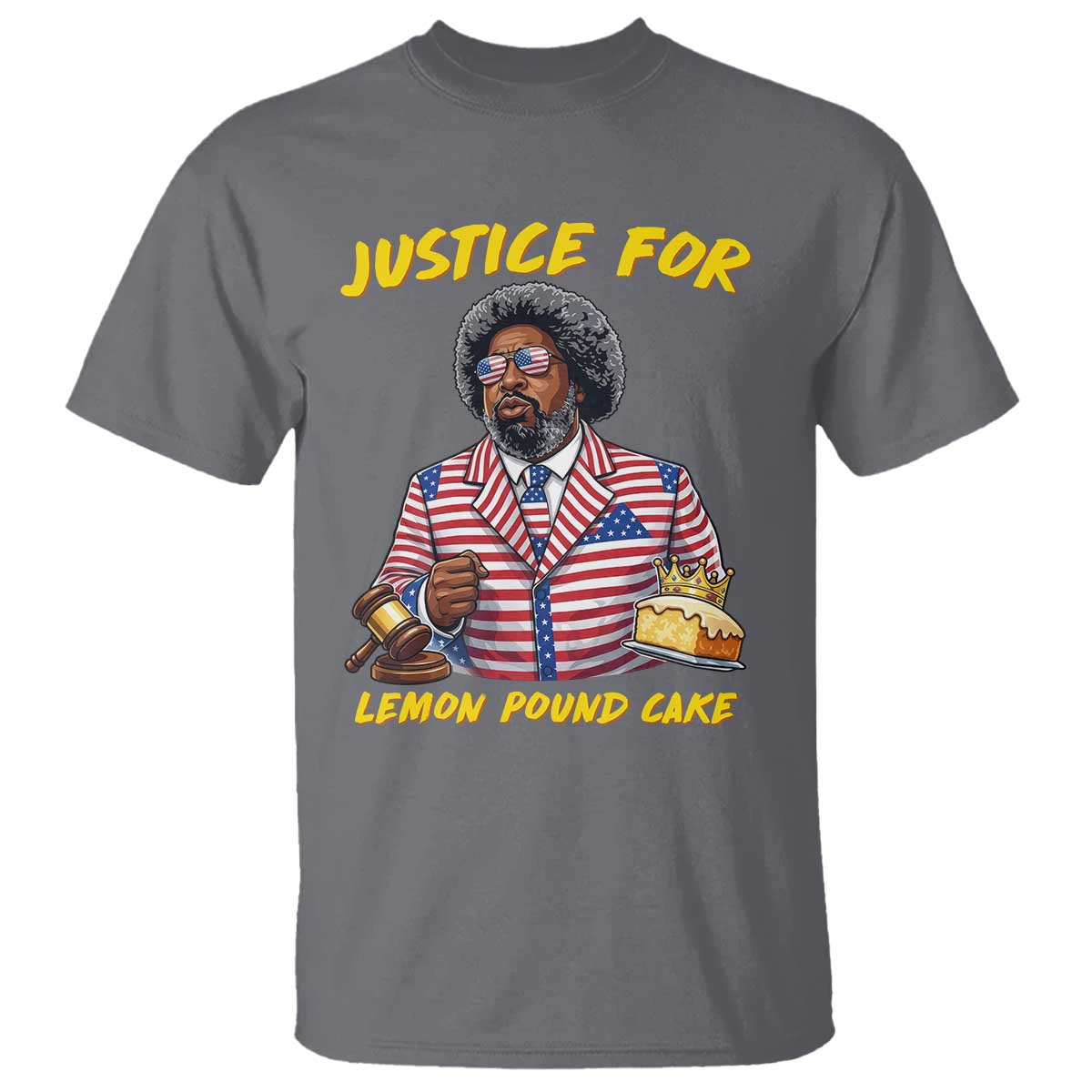 Justice for Lemon Pound Cake Funny Viral  Meme T Shirt Edgy Hip Hop Humor Parody Gift for Rap Fans