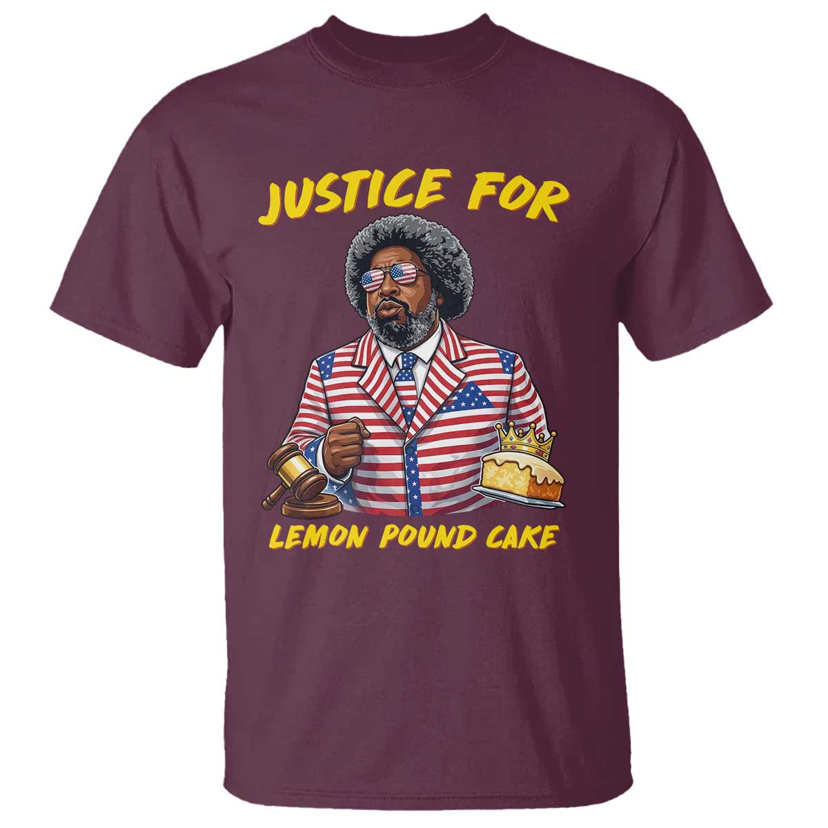 Justice for Lemon Pound Cake Funny Viral  Meme T Shirt Edgy Hip Hop Humor Parody Gift for Rap Fans