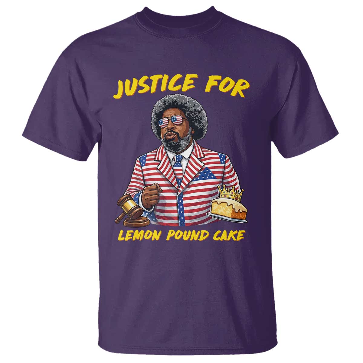 Justice for Lemon Pound Cake Funny Viral  Meme T Shirt Edgy Hip Hop Humor Parody Gift for Rap Fans