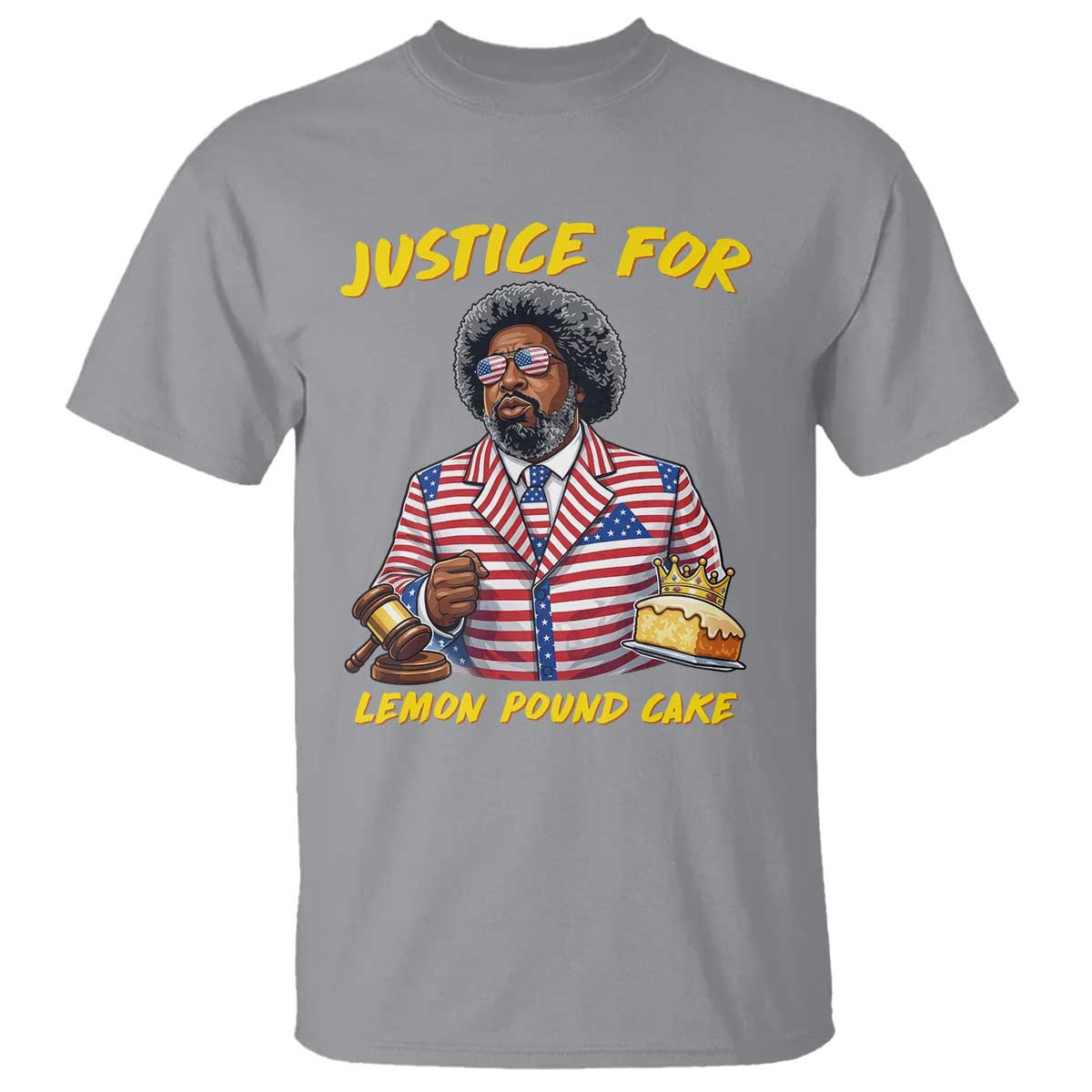 Justice for Lemon Pound Cake Funny Viral  Meme T Shirt Edgy Hip Hop Humor Parody Gift for Rap Fans