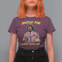 Justice for Lemon Pound Cake Funny Viral  Meme T Shirt For Women Edgy Hip Hop Humor Parody Gift for Rap Fans