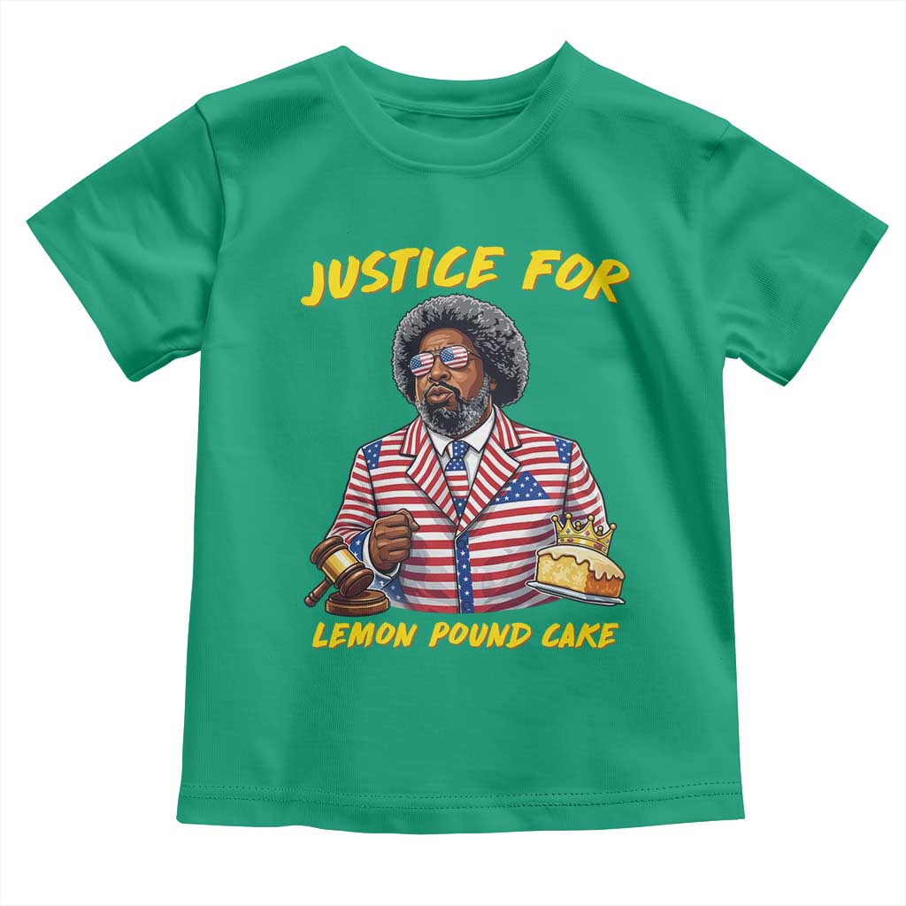 Justice for Lemon Pound Cake Funny Viral  Meme Toddler T Shirt Edgy Hip Hop Humor Parody Gift for Rap Fans