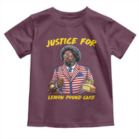 Justice for Lemon Pound Cake Funny Viral  Meme Toddler T Shirt Edgy Hip Hop Humor Parody Gift for Rap Fans