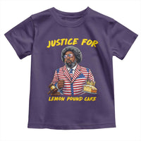Justice for Lemon Pound Cake Funny Viral  Meme Toddler T Shirt Edgy Hip Hop Humor Parody Gift for Rap Fans