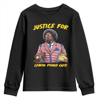Justice for Lemon Pound Cake Funny Viral  Meme Youth Sweatshirt Edgy Hip Hop Humor Parody Gift for Rap Fans