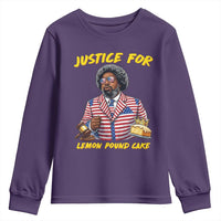Justice for Lemon Pound Cake Funny Viral  Meme Youth Sweatshirt Edgy Hip Hop Humor Parody Gift for Rap Fans
